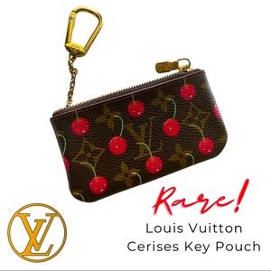 ⛔️SOLD⛔️Louis Vuitton Murakami Cerises Cherry Key Pouch